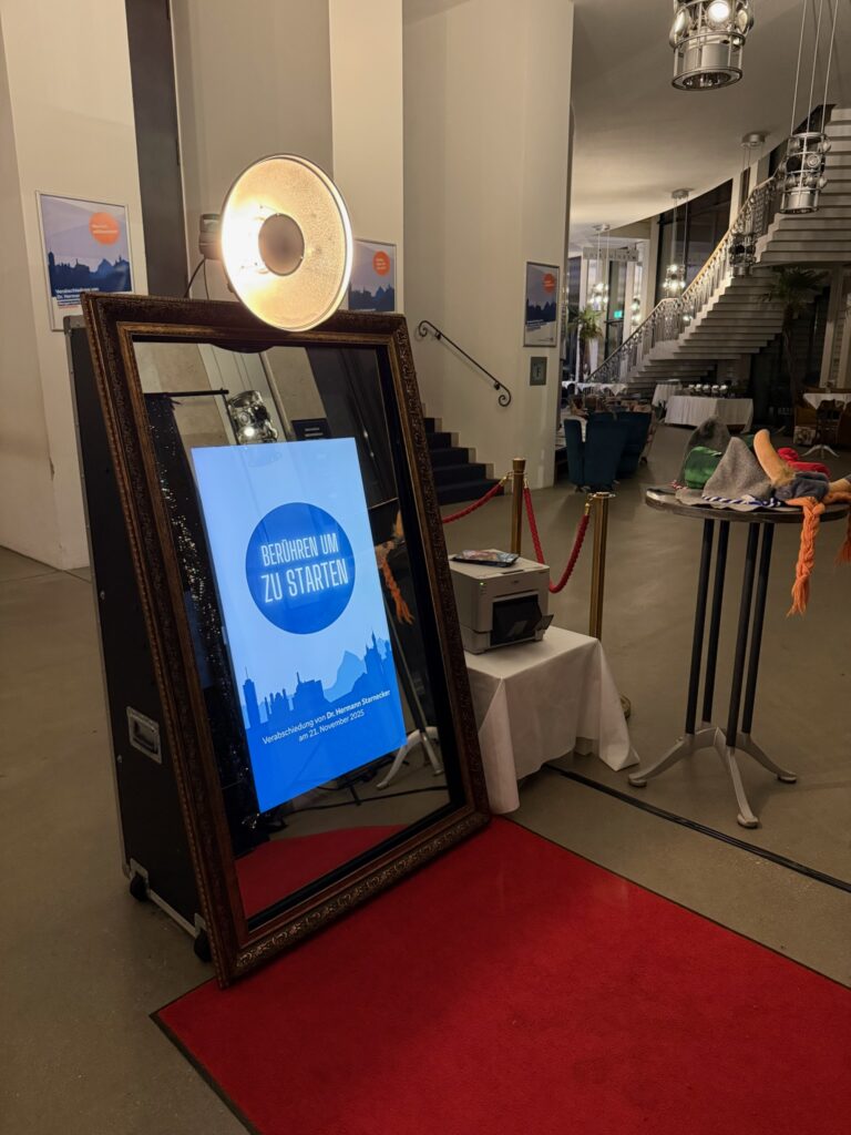 Firmenfeier Festspielhaus Fotobox mieten